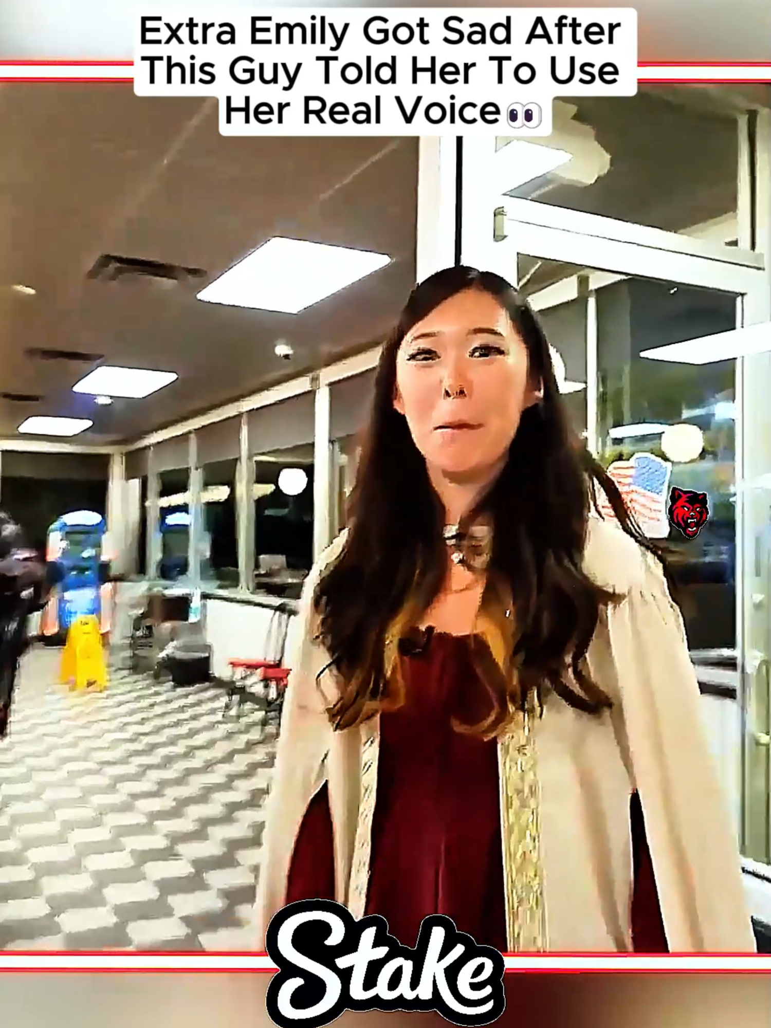 Extra Emily Got Sad After This Guy Told Her To Use Her Real Voice👀#agent00 #extraemily #fyp #viral