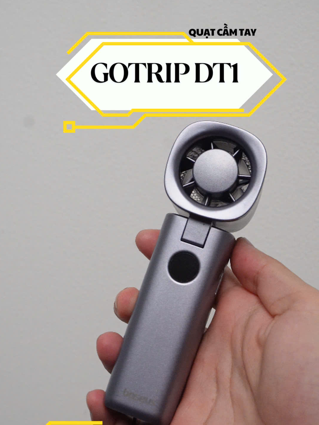 Quạt cầm tay GoTrip DT1 #baseus #quatcamtay #gotripdt1 #baseusgotripdt1