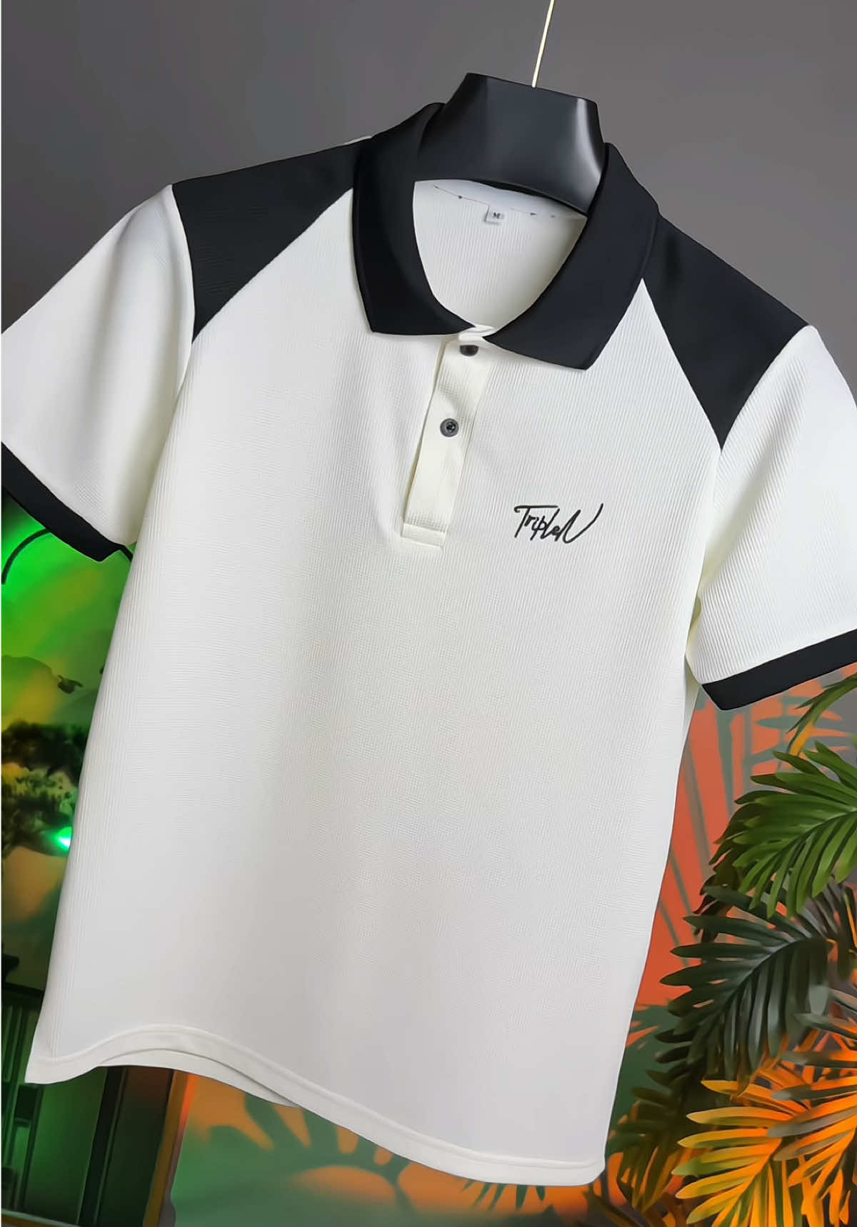 Áo Polo Nam TripleN Phối Vai Chất Liệu Vải Waffle Tổ Ong Co Giãn #aopolo #aopolonam #thoitrangnam #viralvideo #xhtiktok 
