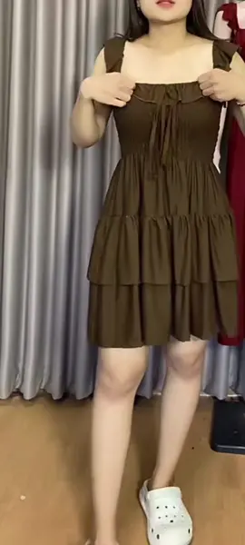 Aurel long dress bahan katun rayon premium#bajufyptiktok #bajuviral #bajucantik 