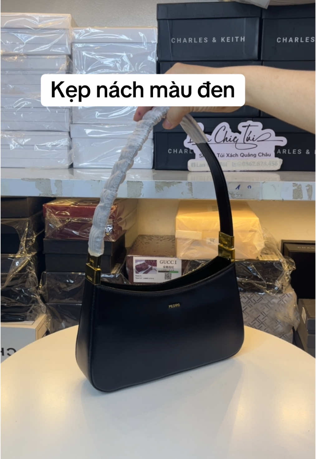 Kẹp nách màu đen #tui #reviewtuixach #tuixach #xuhuong2025 
