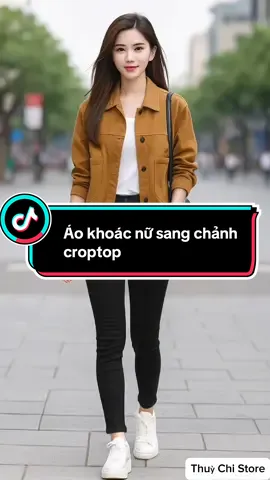 Áo khoác nữ sang chảnh croptop. #aoxinh #thoitrangnu #xuhuong #viral #thinhhanh 