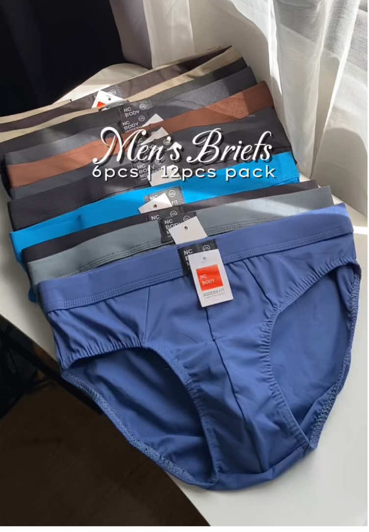 Men's briefs na muraa lang pero magandang quality na. Available in 6pcs and 12pcs pack at may sizes from S-2XL #mensunderwear #mensbriefs #briefs #affordablebriefs #underwear #comfyunderwear #trending #sulitfinds #fyp 