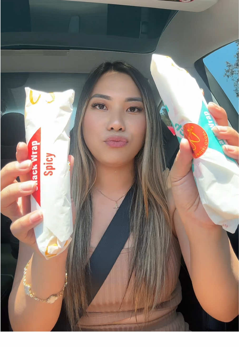 Snack wraps are BACK!! Tried both but sadly my review got cut short bc I forgot to press record 🥲 ranch > spicy, spicy was mid #fyp #mcdonalds #snackwrap 