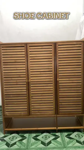 Shoe cabinet na pwd din lagayan ng damit! Super affordable lang at good quality pa! #bambooshoecabinet #cabinet #fyppppppppppppppppppppppp 