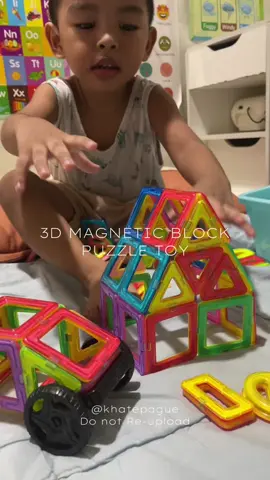 3D Magnetic Block Puzzle Toy #educationaltoy #puzzle #megneticblockpuzzletoy #3dmagnetictiles #toys #montessoritoys 