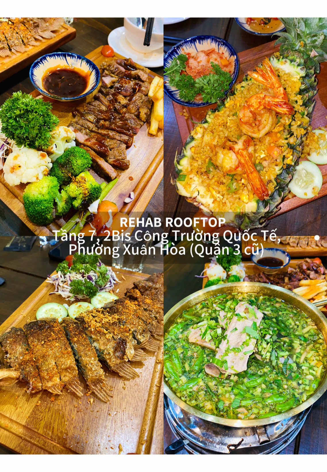 Đi đâu xa, ở Q3 có Rehab là đủ high rồi - Gió trời, view đẹp, đồ ăn ngon  #rooftop #reviewanngon #xh #foryou #fpy #rehabsaigon #rooftopquan3#roohabrooftop #vairal 