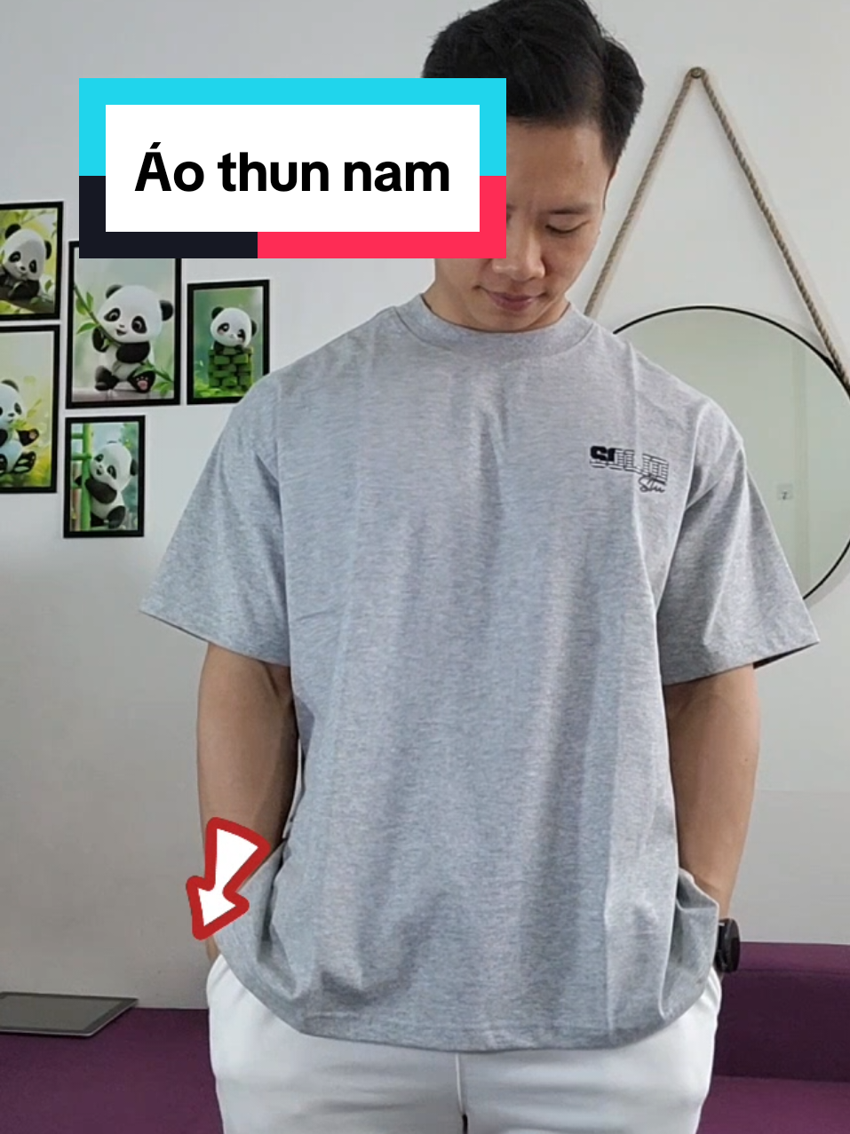Áo thun nam solid #tvcgym #Fitness #aothunboxy  #simpsonvietnam 