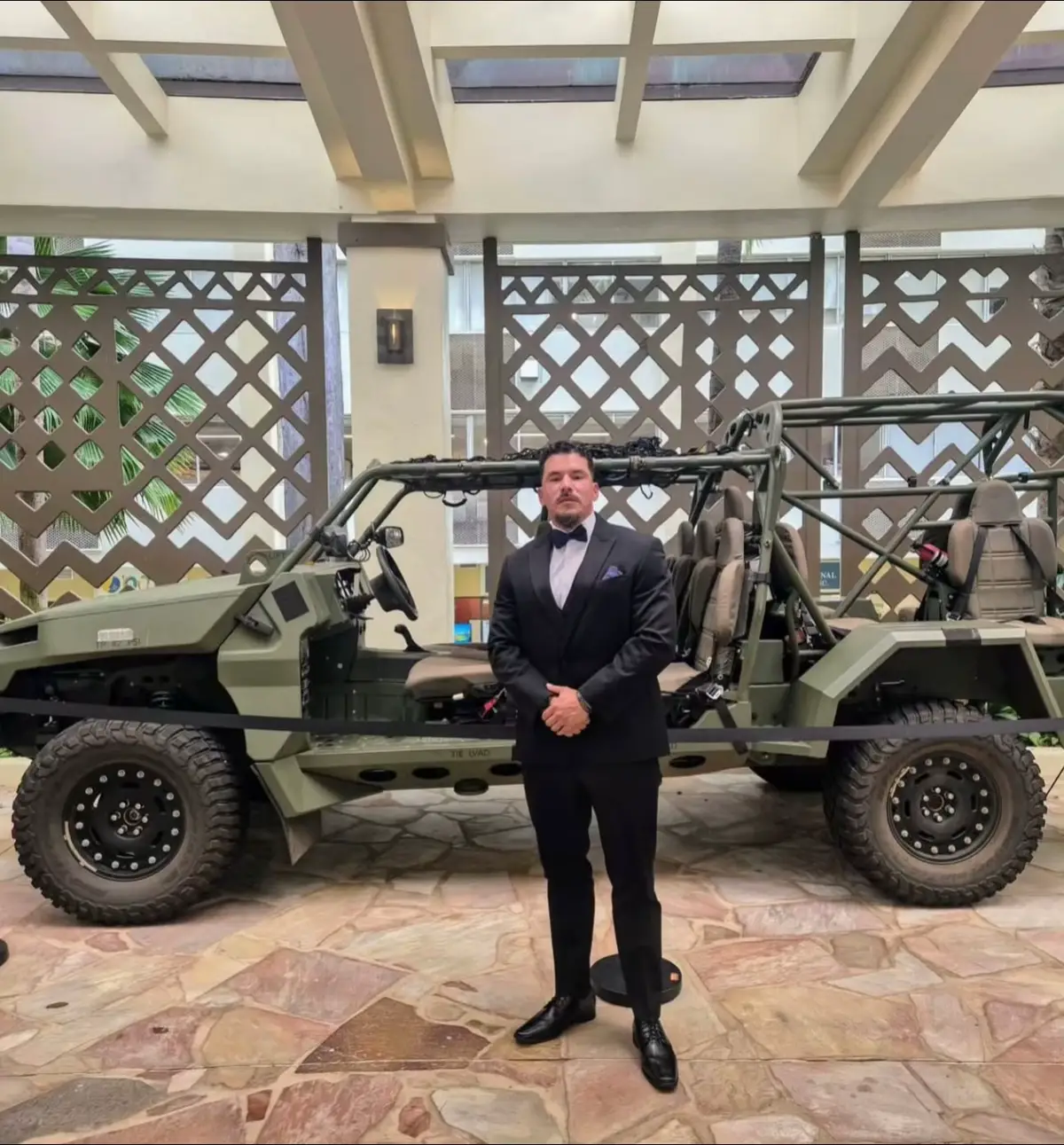 Suit up and ride in style! 🚗💼 #TuxedoVibes #OffRoadReady #GentlemanAdventurer #StyleOnWheels