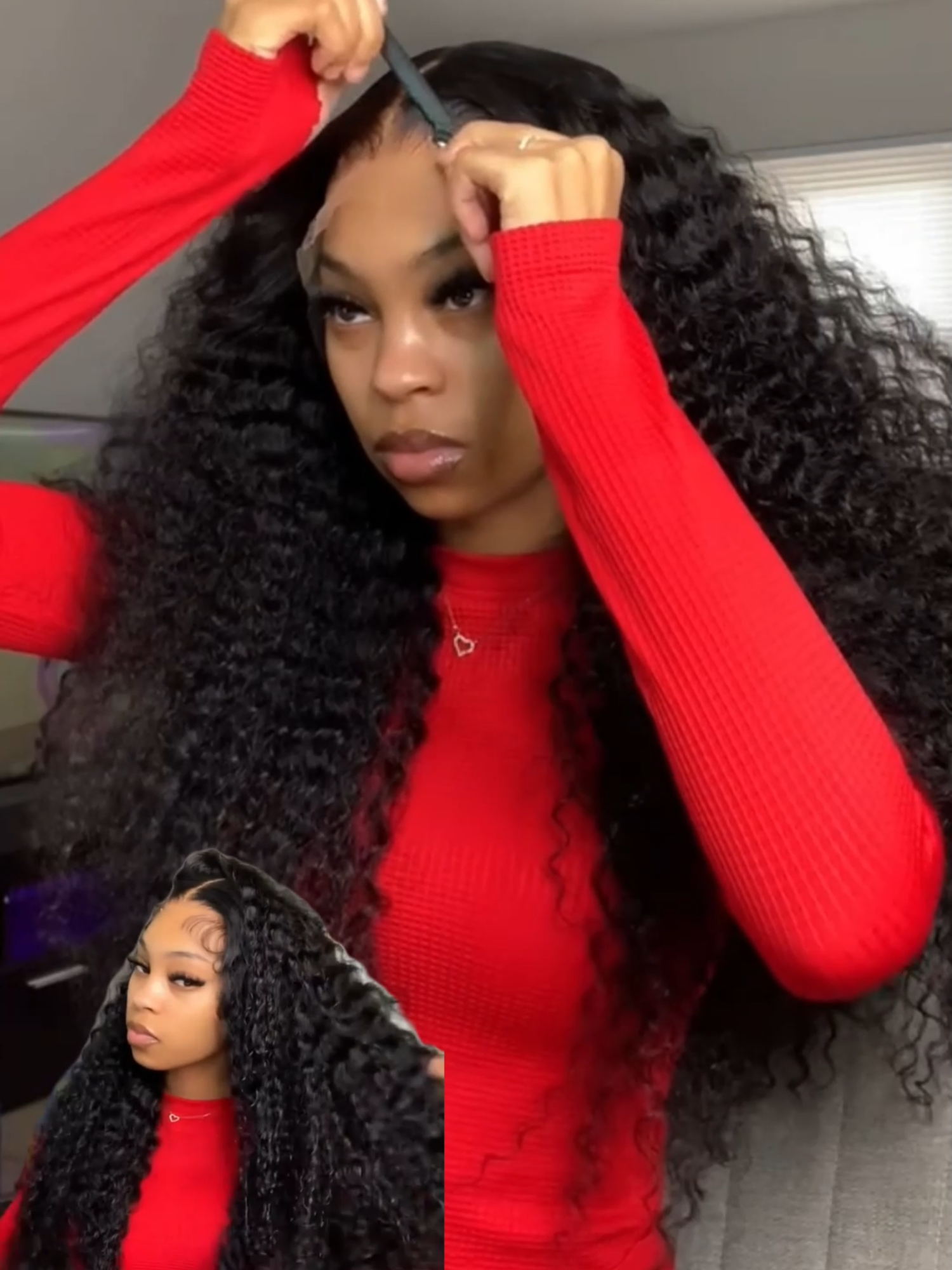 OMG! This look is absolutely one of my Favorites🥰💥😍🔥wig link in my b!0#allovehair #wiginstalls #blackgirlmagic✨ #tutorialss #foryou #luxury #trends #tiktok #backtoschoolsale #backtoschool #backtoschoolsale2025 #backtoschool📚 #deepwave