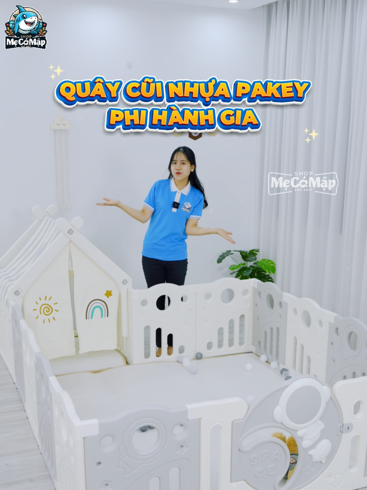 Ba mẹ đã sắm quây phi hành gia cho bé yêu nhà mình chưa ???  #shopmecamap #xuhuong #quaychobe