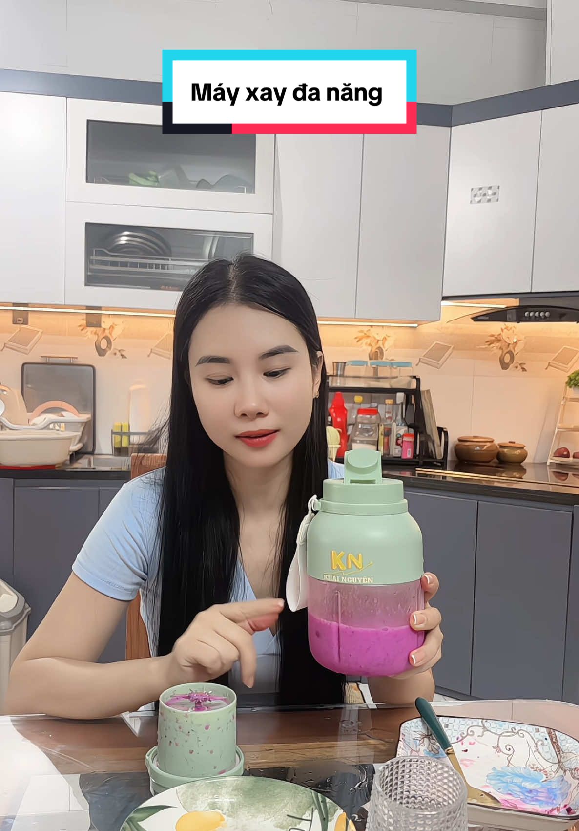 Máy xay đa năng cầm tay Khải Nguyên tiện lợi không cần cắm điện #mayxay #mayxaycamtay #khainguyen 