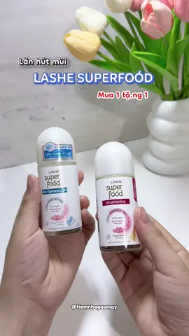 Combo Lăn Hút Mùi LASHE SUPERFOOD seoo kìa #lashesuperfood #lanhutmui #reviewlamdep #duongsangda #vzone #goclamdep 