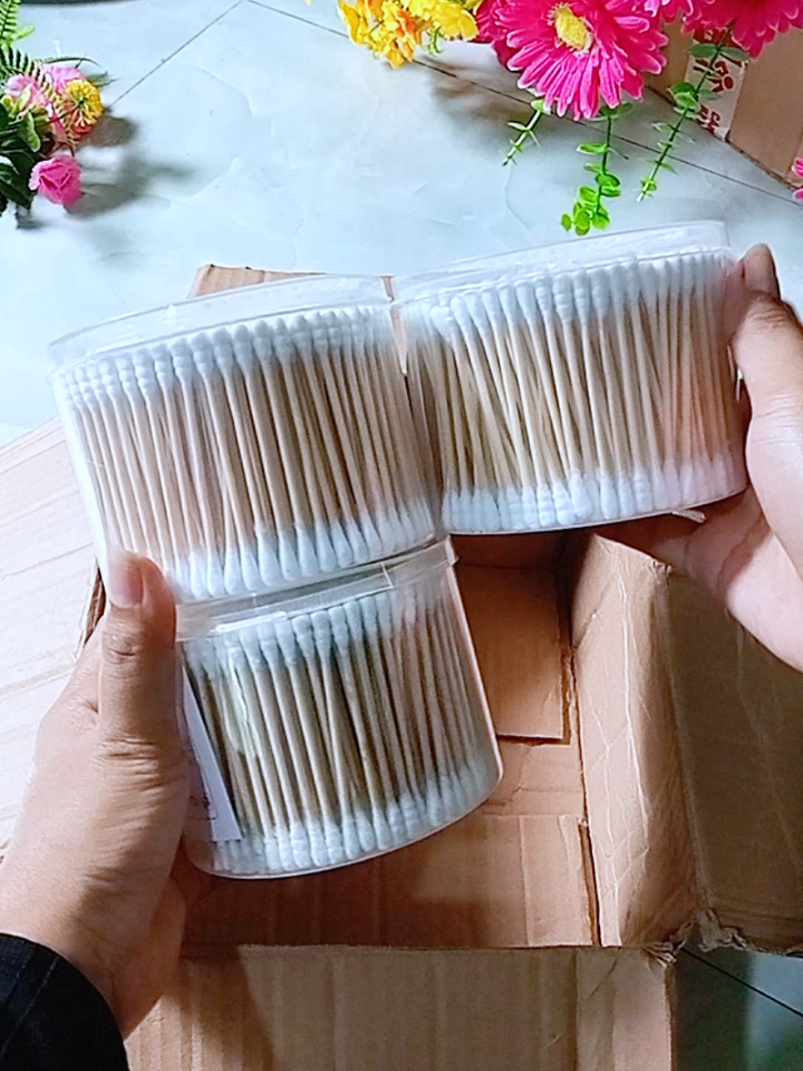 combo 3 hộp tăm bông ngoáy tai mỗi hộp 500 cây #mebevanriqiu #tambong #bongngoaytai #tambongngoaytai @mẹ bé vân rì qiu @mẹ bé vân rì qiu 