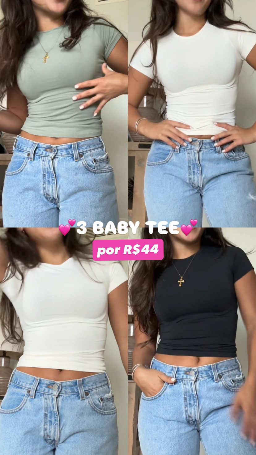 Apaixonada ❤️ deixei o link no carrinho laranja 🍊 #babytee #faculdade #trabalho #dicas #girls #tiktokshop #foryoupage 