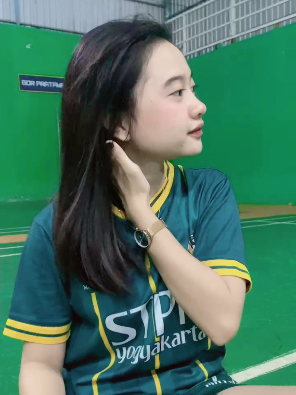 info kejuaraan bulutangkis, pengen ikutan 😁 #shorthair #fyp #ponytail #badminton #hairplay 