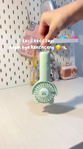 kecil kecil tapi angin nya kenceng 🫵🏻 #kipasangin #kipasmini #turbofan #minifan #kipasportable 