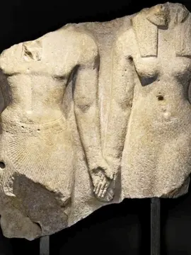 A timeless love story carved in stone, hand in hand for eternity. No faces. No names. Just love. #ancientegypt #historylover #lovethroughtheages #tiktokhistory #fyp 
