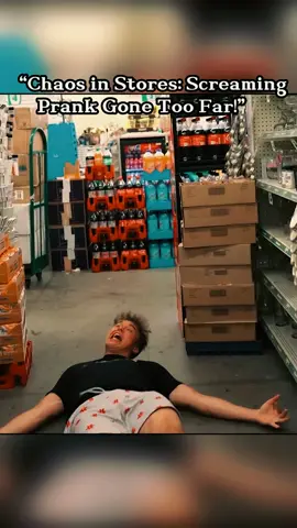 Chaos in Stores: Screaming Prank Gone Too Far! #prank #fyp #foryou #viral #viralvideo 
