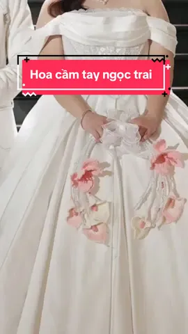 Hoa cưới ngọc trai ver 2. Ý tưởng vào phút chót và thực hiện trong 3 ngày 😄 #hoalen #hoacuoi #handmade #weddingflowers #pearls #fyp #xh #CapCut 