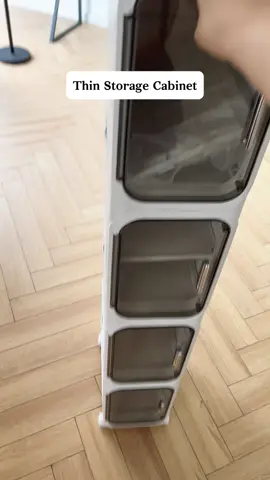 Thin storage cabinet solution #storage #storagesolutions #storagecabinet #laundryroomstorage #tiktokshopsummersale 