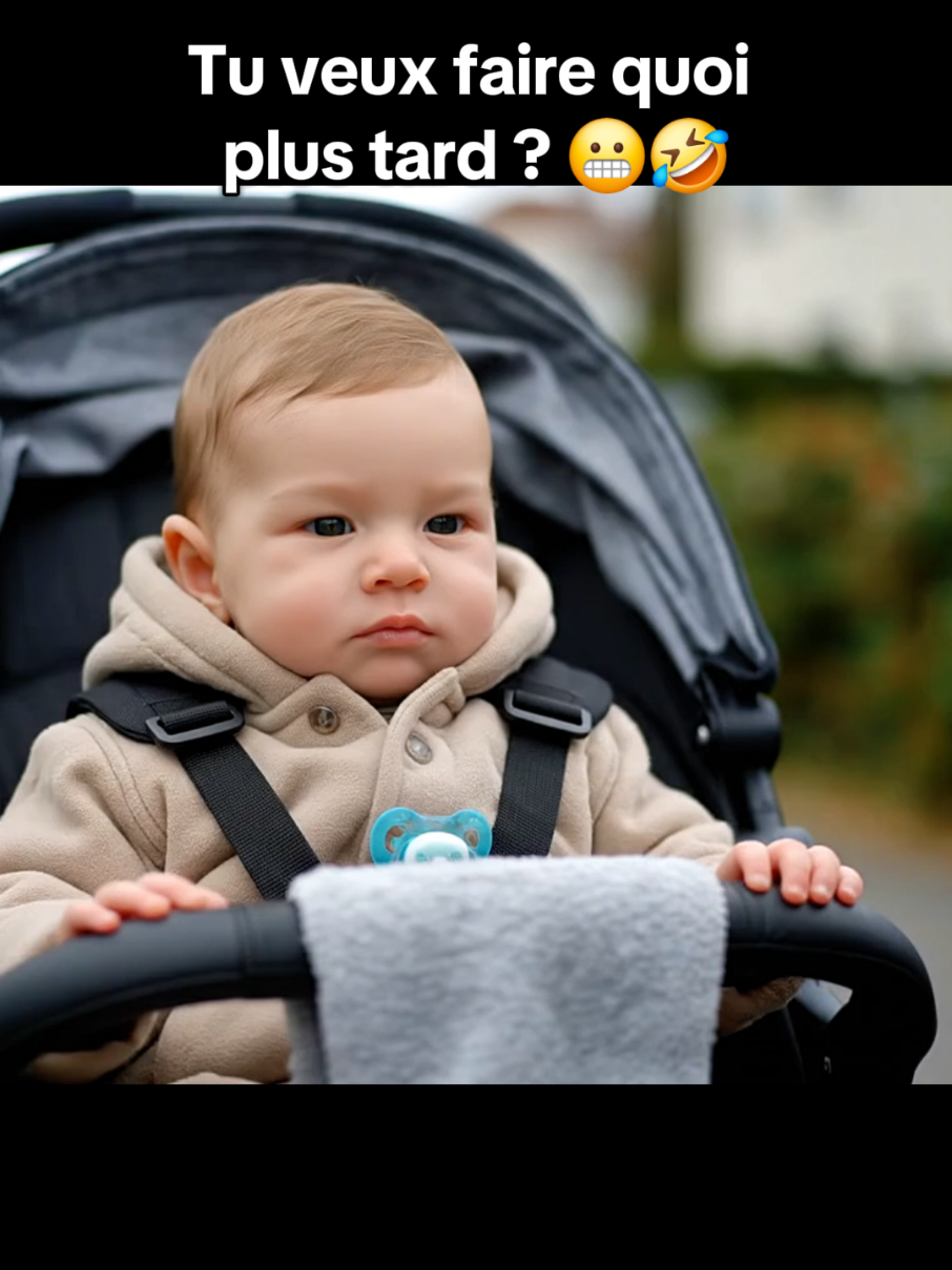 Tu aimerais faire quoi plus tard ? 🤣 #bébé #fyp #babyia #trend #veo3 