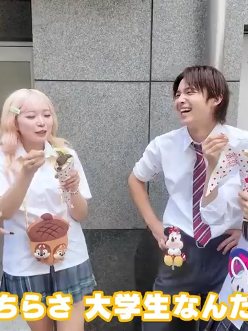 【原宿】おさきちゃんはるとくんと放課後竹下通りで食べ歩きしたら楽しすぎて最高ー！！ 02