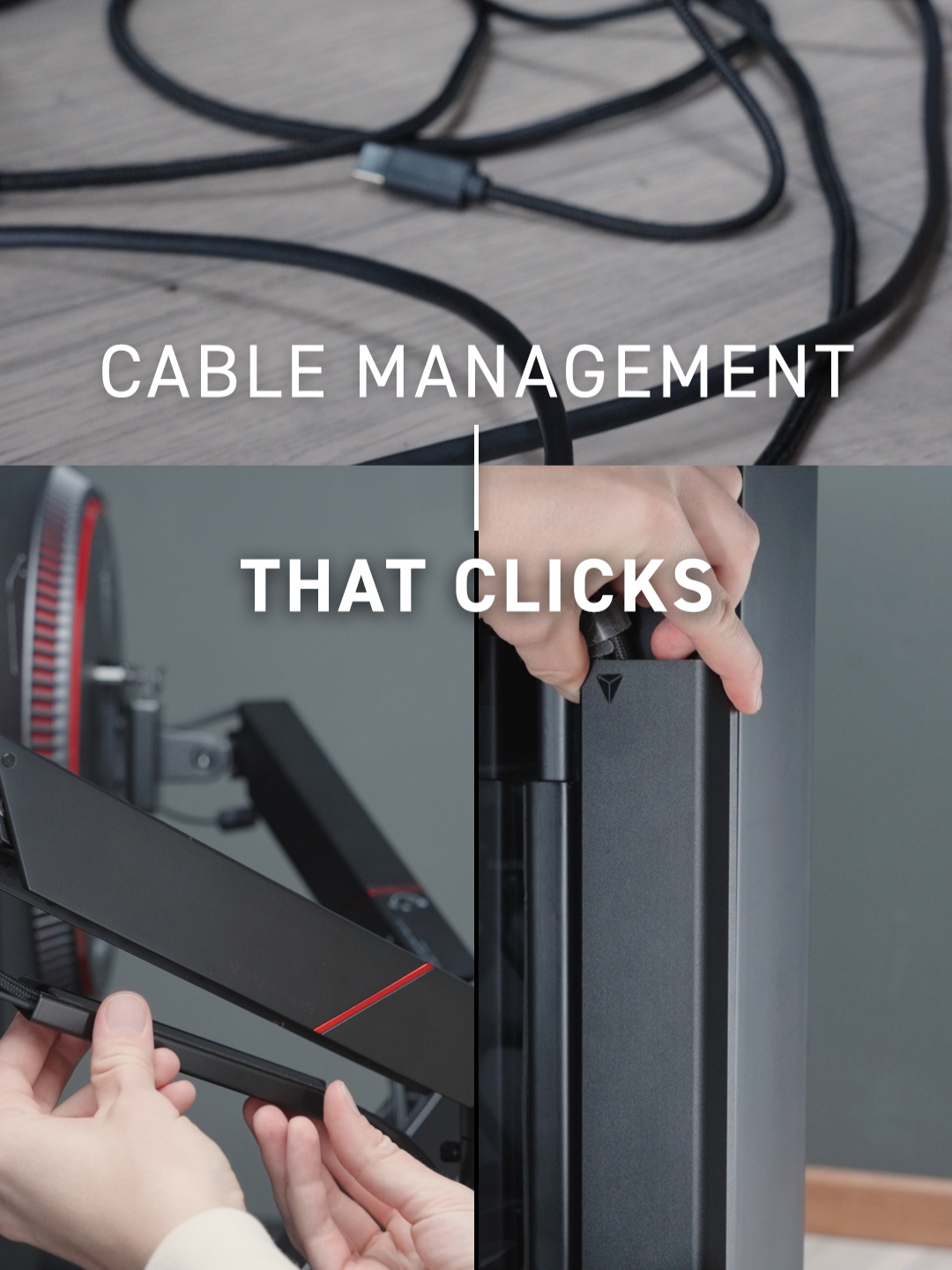 Snaps in place. Stays in place. Our modular cable anchors and sheaths work anywhere on Secretlab MAGNUS Pro's full metal surface — because the smallest design choices make the biggest difference. Discover the genius in the details. #ergonomics #secretlab #cablemanagement #desksetup