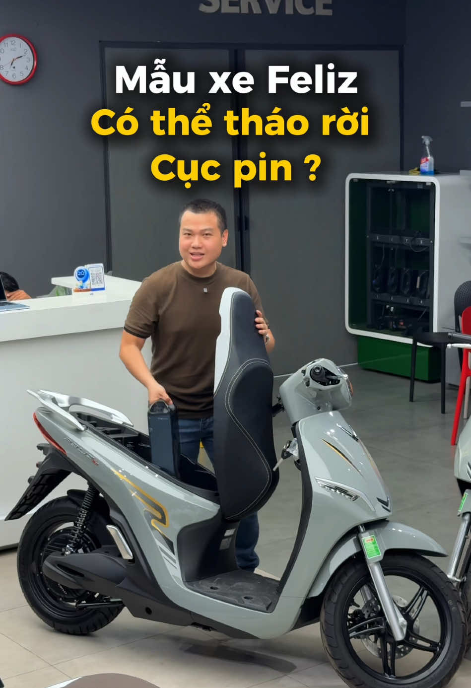 Mẫu xe Feliz tháo rời được cục pin luôn đây cả nhà ơi #vinfast #vinfasttaysaigon #feliz #xedienhottrend2025 #thuxangdoidien @Minh Xe Điện Cutiee - Trả Góp 