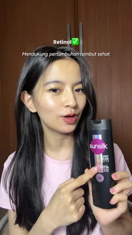 Rambut hitam lembut, halus, dan wangi dengan Sunsilk Black Shine. Biar tetap rapi, berkilau, dan percaya diri setiap hari. 🖤✨ @Sunsilk Indonesia  #SwayLikeSilk #SunsilkID