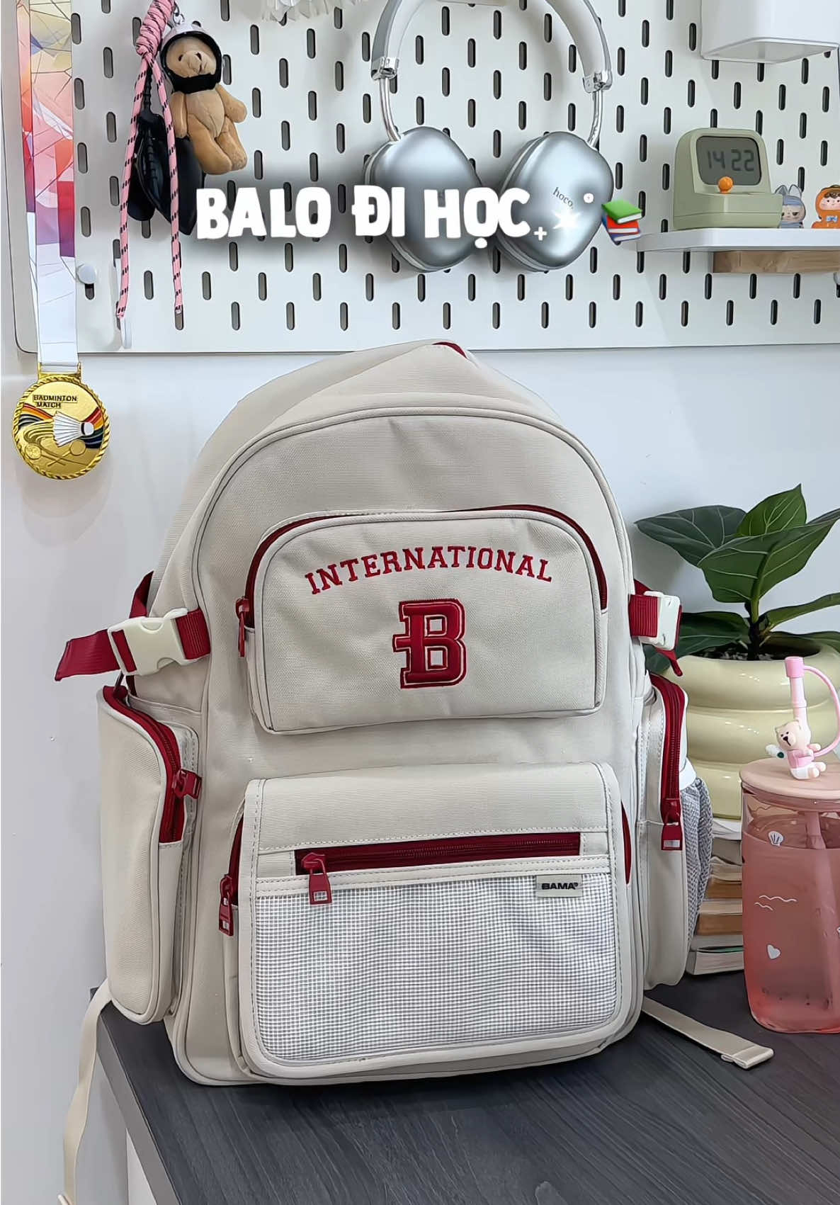 Em balo đi học này được mn khen dùng bền với thời trang lắm nha✨🎒#balo #balodihoc #backtoschool #bags #bama 