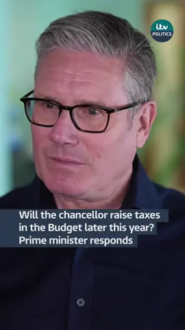 Prime Minister Keir Starmer is asked about the potential for tax rises in the Budget later this year #politics @itvnews 