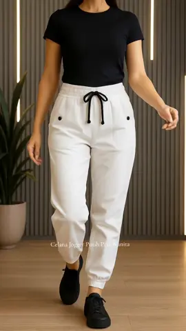 Sekarang Stok lagi banyak.. #celanajogger #celanajoggerputih #joggerstyle #fashiontiktok 