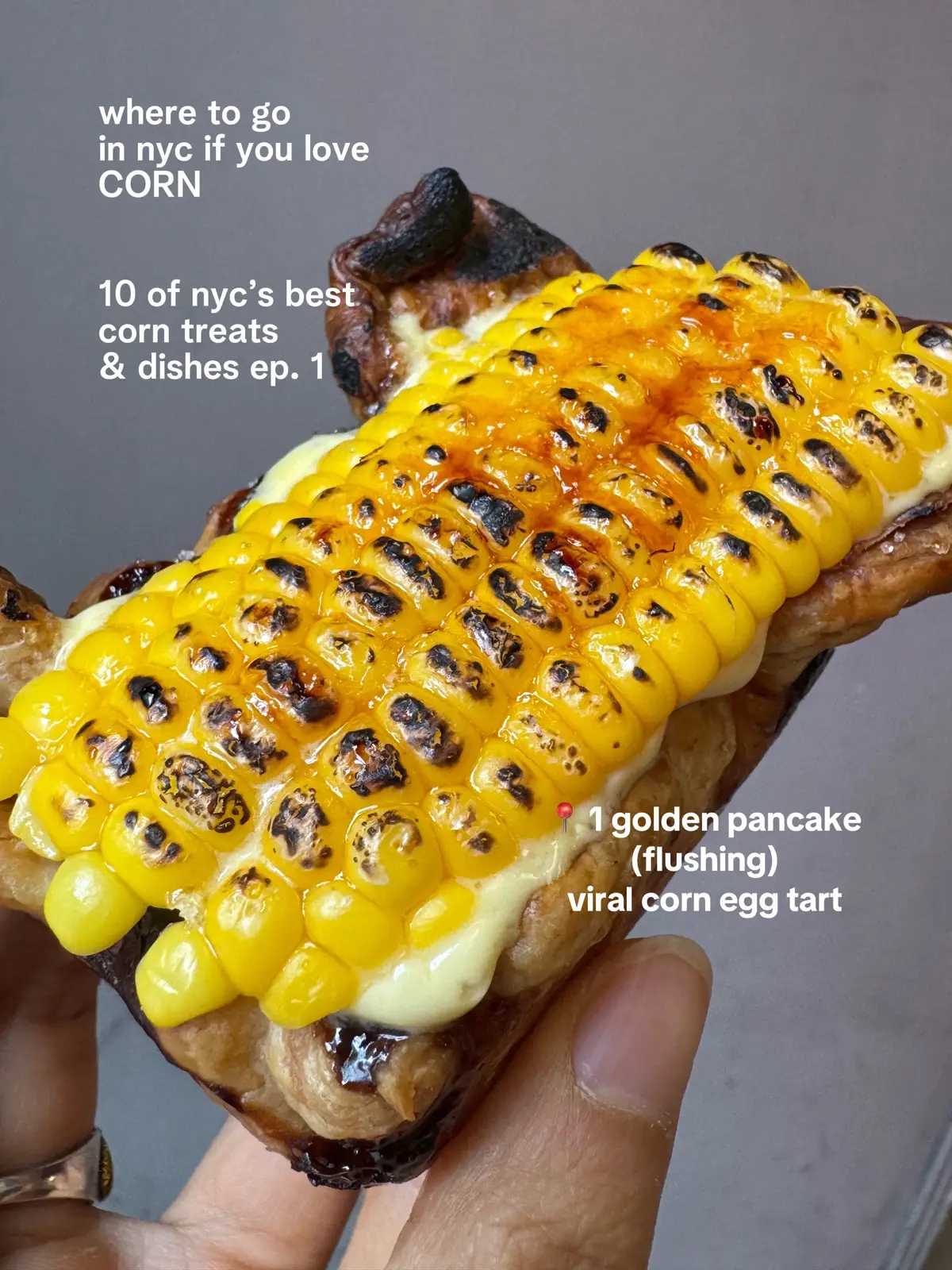 👇 NYC CORN ROUNDUP! 🌽 and so much more, part 2 coming soon~ 🌟 & follow @tofueeats for more nyc food and finds! for my fellow corn lovers 🌽💛🌽💛 some of these are available year-round, some only seasonal in the summer ☀️ so SAVE this info and keep your eye out ‼️  📍 @1goldenpancake - corn custard egg tart 📍 @atinykitchennyc on ig - upside down corn cake with peach compote (check her ig for popups / how to order!) 📍 @redgatebakery - triple corn cake 📍 @lacantinebushwick - blueberry corn tiramisu + summer lasagna with sweet corn 📍 @fifthsip.nyc - corn latte (vietnamese coffee) 📍 @chadanyc - sweet corn salted egg salad 📍 @lysee.nyc - corn mousse cake 📍 @simplynoms.ny on ig - blueberry shiso corn swiss meringue buttercream layer cake  (check her ig for popups / how to order!) 📍 @charoenkrung_thai - traditional thai ice cream with corn, grass jelly, palm seeds ⚠️ make sure to save this info for the most unique CORN treats in nyc! follow along for part 2! #nyccorn #nycbakeries #nyccorndesserts #itscorn #nycbestbakeries #nychomebakery 
