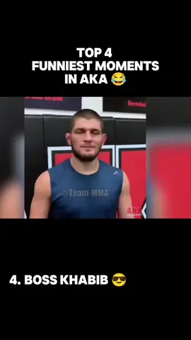 Top 4 funniest moments in Aka gym 😂 #khabib #islammakhachev #mma #fyp 