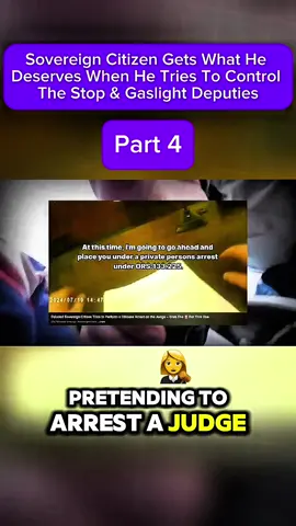 Sovereign Citizen Gets What He Deserves When He Tries To Control The Stop & Gaslight Deputies #fyp #foryoupage #duet #capcut #foryou          