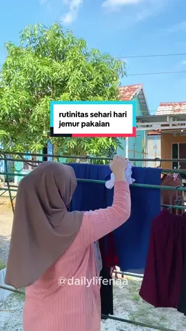 🌤️🍃👚👖 #jemurbaju #pekerjaanrumah #dailylife #minivlog 