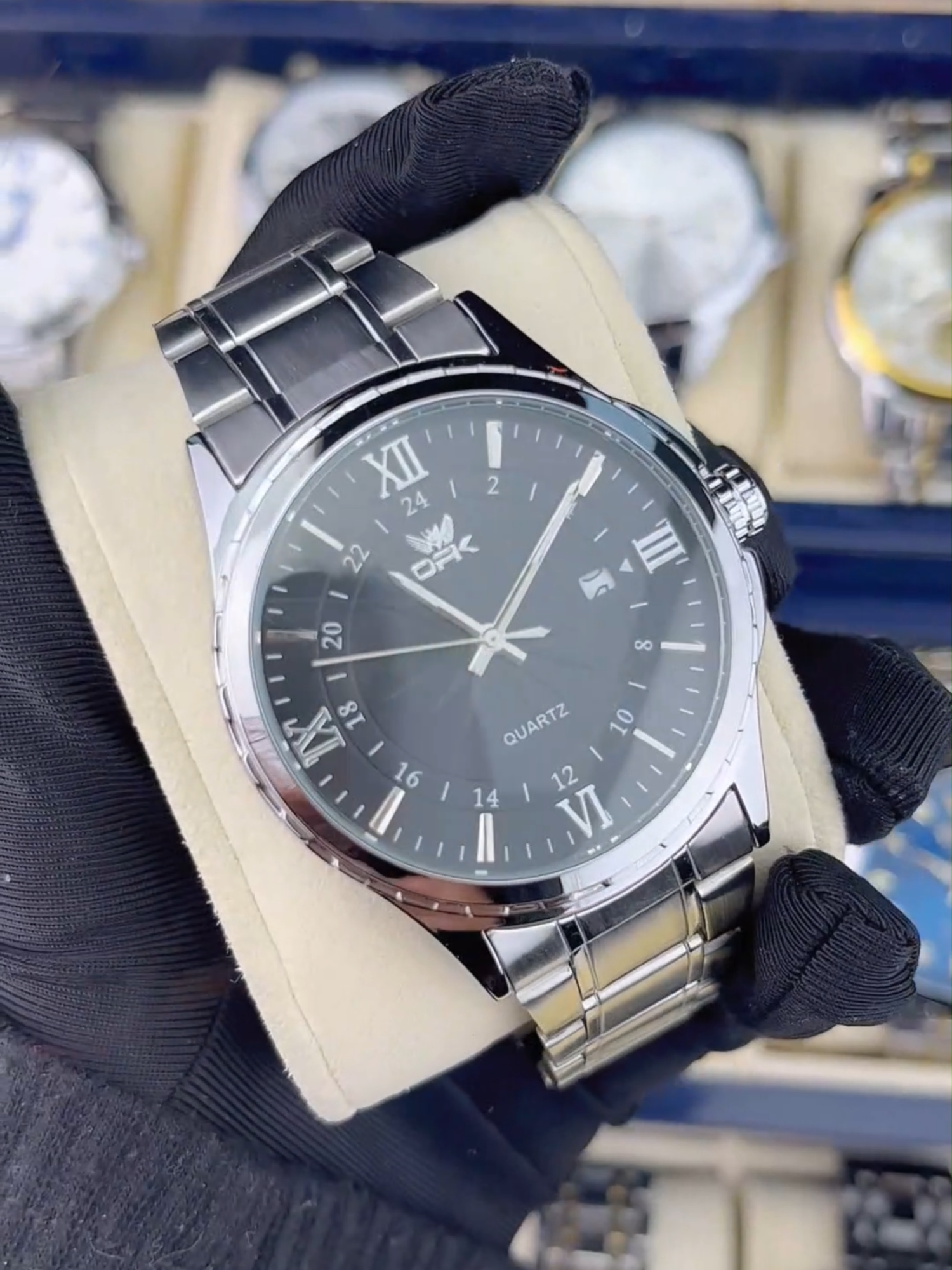 Tested for durability! +500 drop test,Steel strip quartz watch, Roman scale scratch resistant mirror, calendar stability 30 meter waterproof, hard and sturdy quality. #JamTangan #watch #OPK #opkwatch#lelaki #men #foryou #tiktokshop #fyp