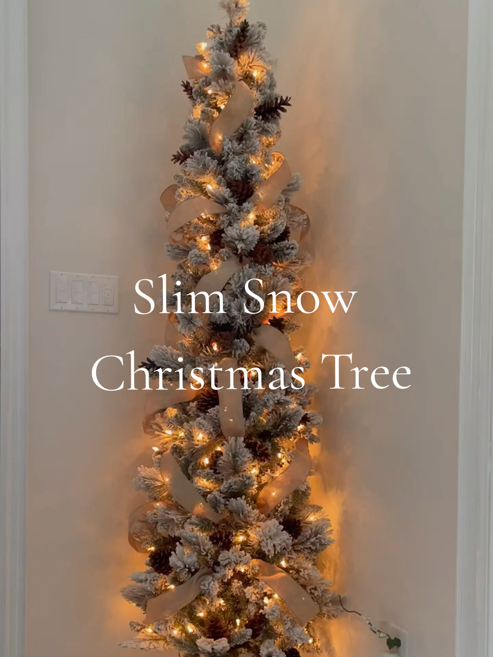 found the perfect and affordable Slim Christmas tree #Snow #Christmastree #bermonth #holidayiscoming #Slim #trending 