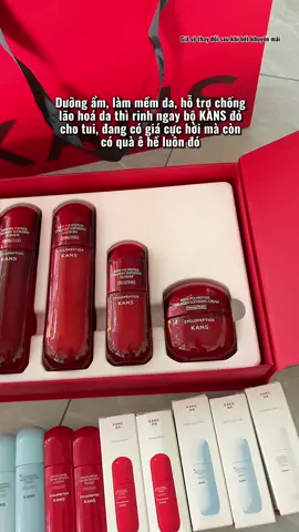 Bộ dưỡng da KANS đỏ #xuhuong #hottrend #muataitiktokshop #saleluongve #ilovetiktok #viralvideo #viral #salegiuathang 