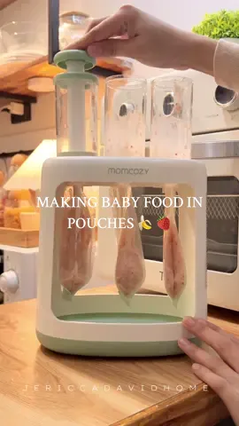 Making baby food in pouches with my @Momcozy-PH squeeze station🥰 #homemadebabyfood #momcozy #squeezestation #babyfood #babyfoodpouches #babyfoodrecipe #babyfoodideas #babyfoodinspo #tiktokmademebuyit #babypuree 