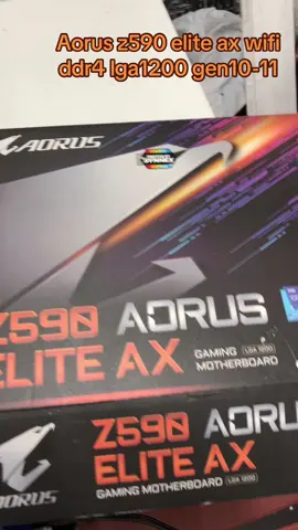 Aorus z590 elite ax Wi-Fi ddr4 lga1200 gen10-11 #rcpcomz #computer #intel #aorus 