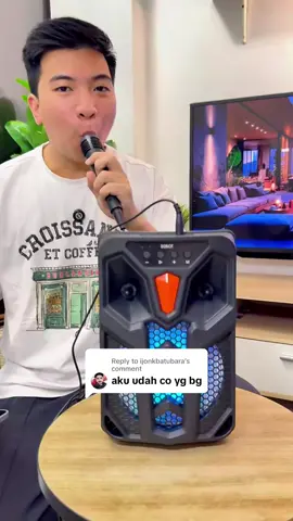 Replying to @ijonkbatubara Speaker karaoke ROBOT RB300 murah tapi bagus banget‼️✅ #speakerbluetooth #speakerkaraoke #robotrb300 