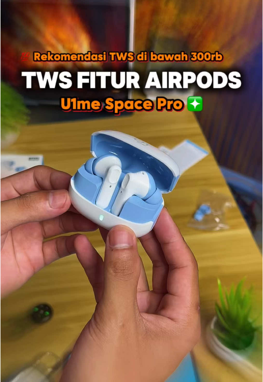 TWS dengan Mode Lengkap yang menyerupai mode di Airpods, mulai dari Noise Cancelling, Transparent, Game Mode, dll. Di kelas 200ribuan, ini menjadi rekomendasi TWS di tahun ini. Produk dalam video ini.... Nama Unit : TWS Nama Brand : U1me Type : Space Pro Pilihan dalam pembelian : Space Pro #tws #u1mespacepro #twsbluetooth #twsmurah #twsairpods #twsgaming #earphone 