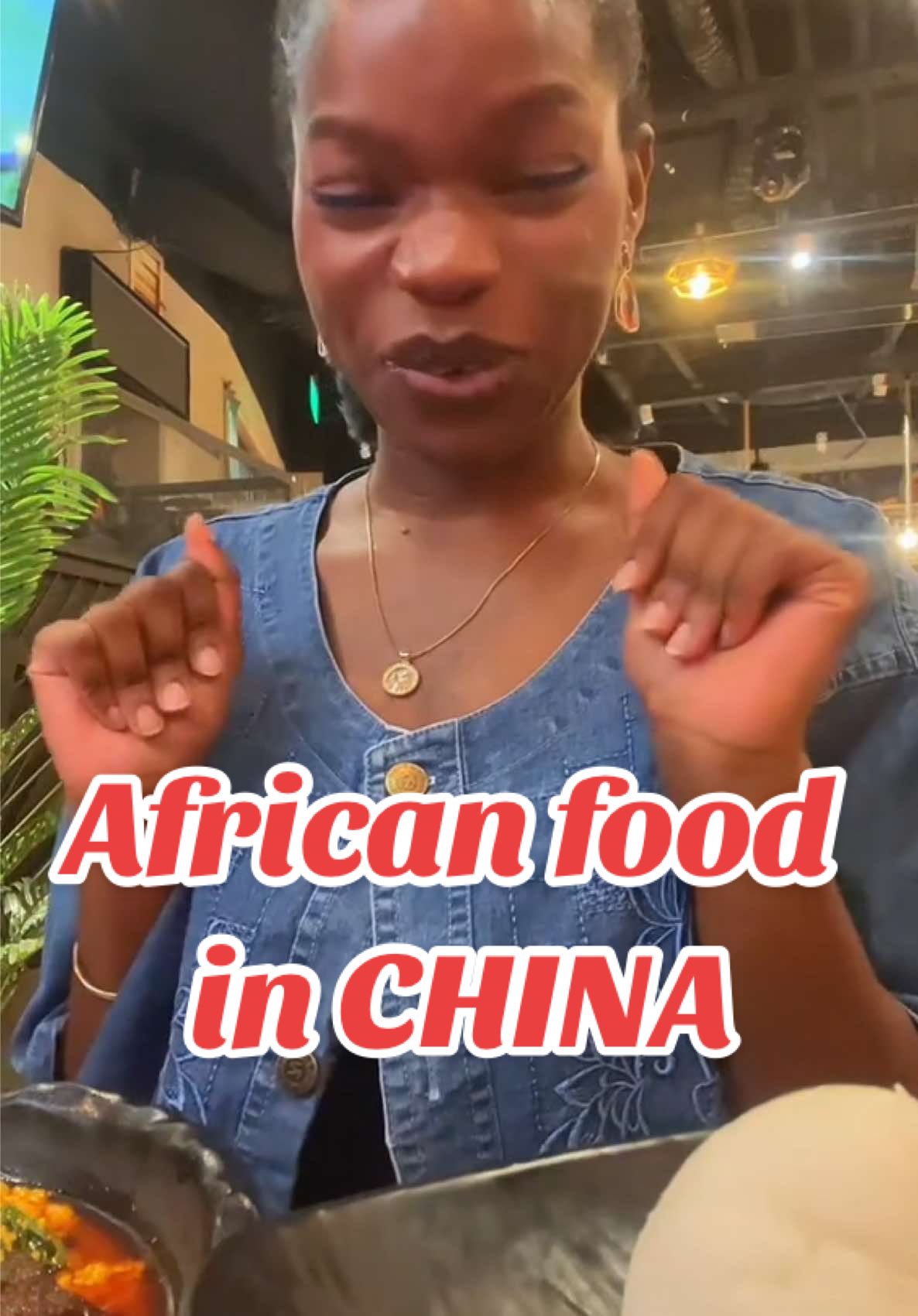 First time trying african restaurant in China☺️ #comfortcreator #beijin #mukbangvideo 