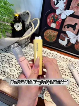 Bàn chải đánh răng du lịch gấp gọn hai trong một, hộp đựng kem đánh răng, bàn chải đánh răng lông mềm đa năng di động cho các chuyến công tác!! #bobanchaidanhrang #banchaidanhrangdulich #tienich #giadungnhatam #creatorsearchinsight #thietthuc #jizonguyen 