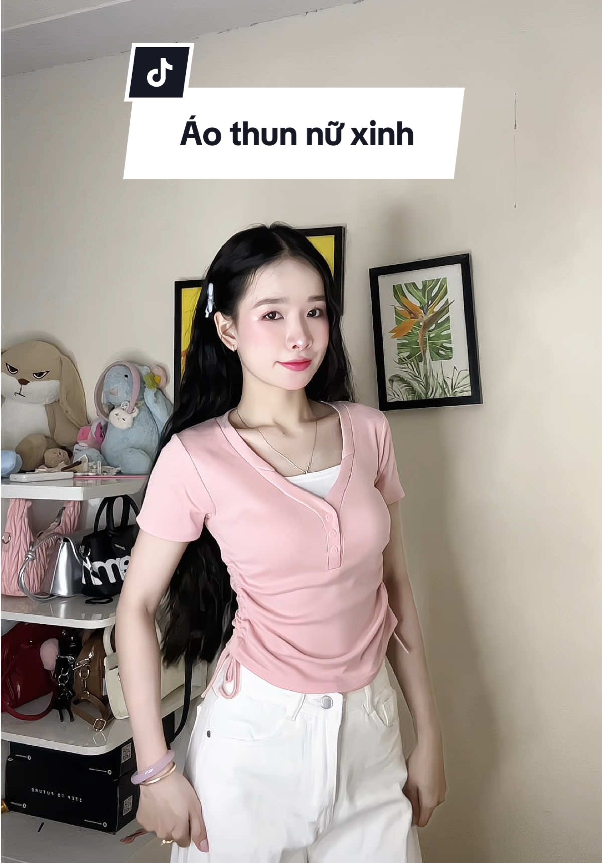 Áo xinhhh#reviewquanao #aokieunu #aodep #aothun #goclamdep #outfit #xuhuongtiktok2025 #viral 
