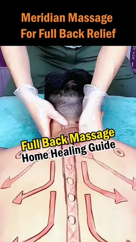 Meridian Massage For Full Back Relief
 
 This meridian-based back massage method targets common tension points to relieve muscle stiffness and improve blood circulation along the spine. Through guided pressing, kneading, and gentle directional strokes, it helps release pressure, stimulate qi movement, and enhance flexibility in the upper and middle back areas. This method is suitable for anyone seeking a calming and therapeutic way to reduce fatigue and restore physical balance at home.
 Precautions:
 Do not apply excessive pressure on the spine. Individuals with skin damage, skin allergies, pregnancy or breastfeeding, children, fractures, high blood pressure, severe osteoporosis, severe cardiovascular conditions, severe varicose veins or thrombophlebitis, or diseases of the heart, lungs, liver, or kidneys should not receive back massage.
 
 #backmassage #meridianmassage #massagetutorial #backrelaxation #homehealing #painrelief #manualtherapy #MassageTechniques #calmback #qihealing #wellnessathome #tcmroutine #relaxmuscles #spinalcare #pressurepoint #massagetips #energypathway #chinesemassage #selfmassage #dailywellness