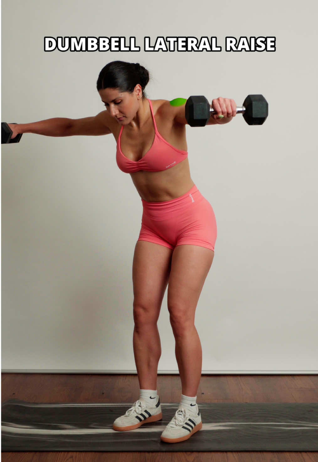 Dumbbell Lateral Raise
 
 A must-have in your shoulder workout. Build strong, defined delts with better form:
 
 • Slight bend in elbows
 • Depress shoulders and stabilize scapulae
 • Slight forward lean
 
 Perfect for your upper body workout at home or in the gym.
 Use these workout tips and gym tips to improve your form and grow smarter.
 Add this dumbbell workout to your routine and level up your fitness.
 
 #shoulders #upperbodyworkout #homeworkout #fyp #Fitness