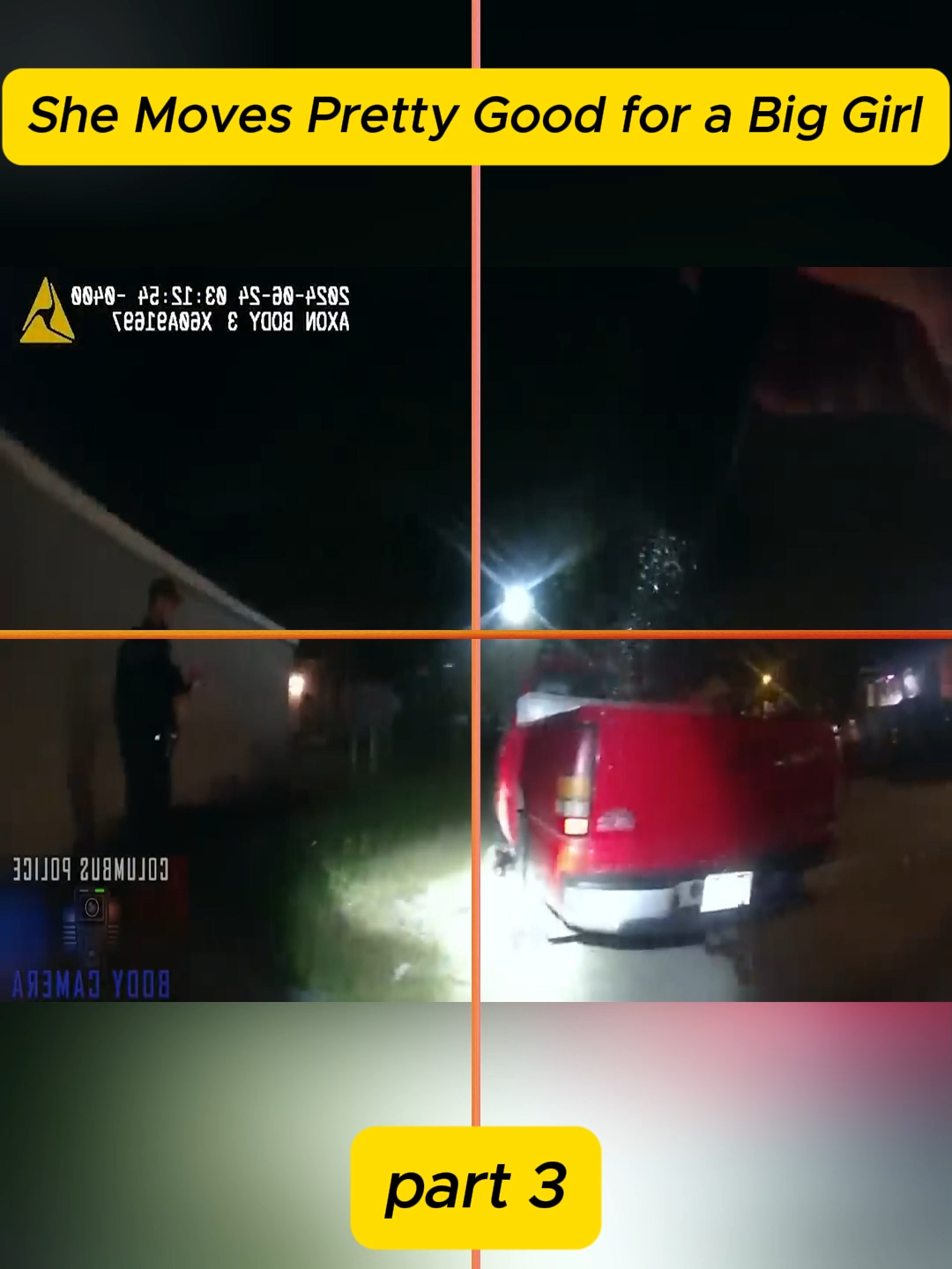 She Moves Pretty Good for a Big Girl #cops #copsoftiktok #copsontiktok #copstiktok #police #policeofficer #policeoftiktok